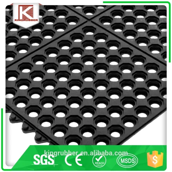Anti-Slip And Anti-Fatigue Interlocking Cheap Rubber Floor Mats
