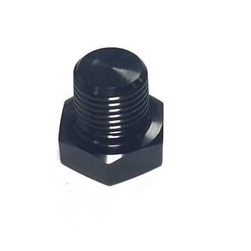 1/8 NPT End Plug Montagem de Alumínio Preto