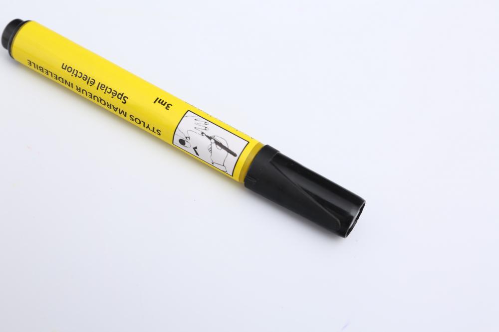stylo de marqueur d'encre nitrate d'indélible en argent