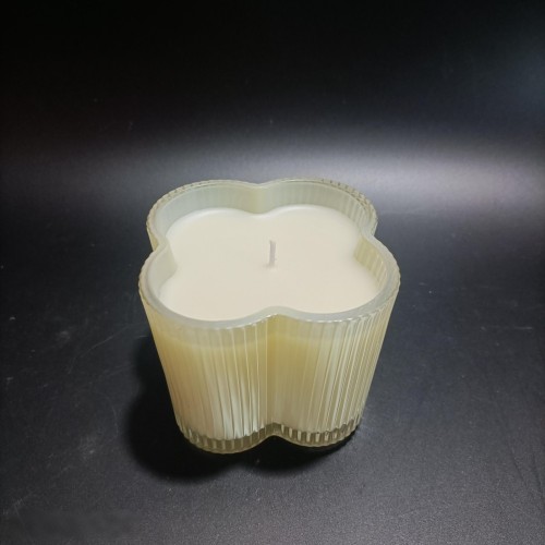 Handmade Soy Wax Candle Jar Colorful Design Jasmine Scent for Home Decoration