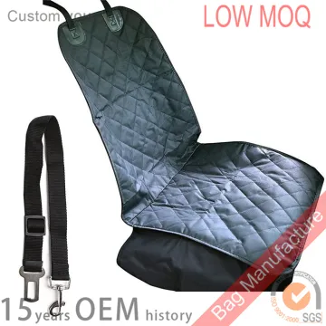 New design graceful rhombic animal car seat cover for front seat with safety belt
