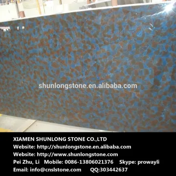 Brown Blue Onyx Glass stone big slab,man made glass ony tile