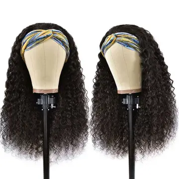 Head band Wigs For Black Women Malaysian Body Wave Human Hair Wigs With Headband Glueless Remy Scarf Headband Wig Human Hair