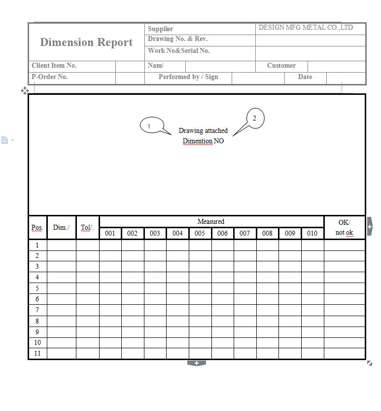 Professional Metal Stamping with Technological Document