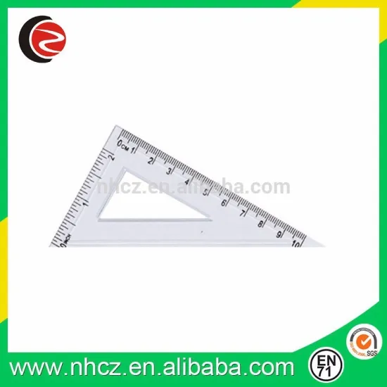 plastic triangular ruler for student&office