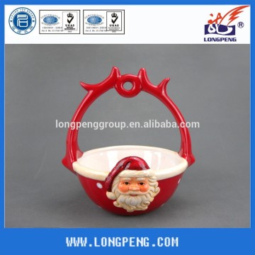 Ceramic Fruit Basket Decoration