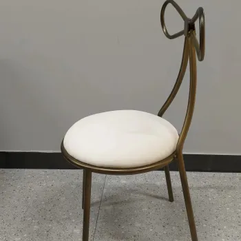 ST-8905 Modern Stainless Steel Leg Dining Chair with Fabric Seat