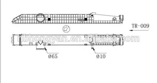 TRUCK AUTO RADAITOR PLASTIC TANK