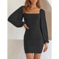 Casual Dress Mini Ruched Bodycon Dress Factory