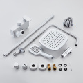 White Bathroom Shower Panel Shower Column Shower Set