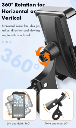 Twist Handlebar Cycling Phone Holder: Secure Bike Cell Phone Mount