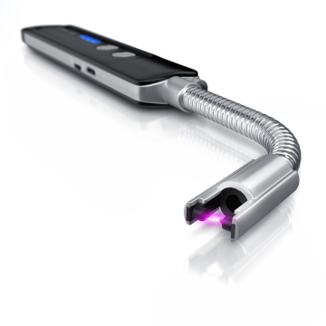 OEM ODM Wholesale Windproof Flameless Rechargeable Lighter with LED Display for Grill BBQ Camping