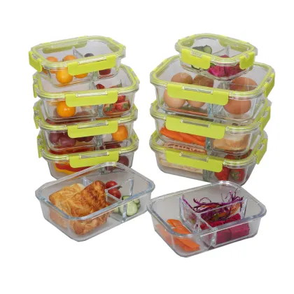 Borosilicate Glass Meal Prep Food Lunch Box