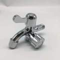 Multifunctional double faucet out side opening