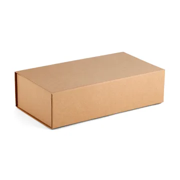 Wholesale foldable paper kraft wine gift box