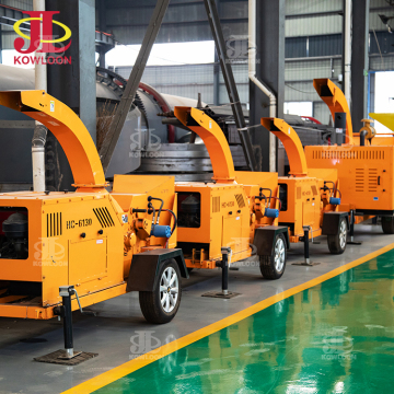 Mobile Wood Shredder CE Certified Industrial Whole Tree Drum Chipper