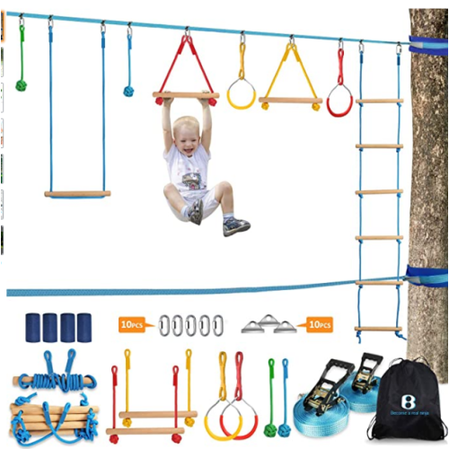 GIBBON Ninja Warrior Obstacle Course for Kids, ninja line