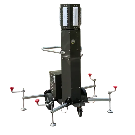 Cute portable battery emergency light tower