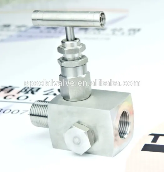 stainess steel male&female thread pressure gauge valve