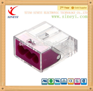 WAGO Push-in electrical electrical Wire Connectors with 3 pole