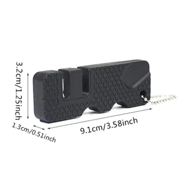 Portable Mini Ceramic Whetstone: The Ultimate Keychain Knife Sharpener for Knives, Scissors, and More