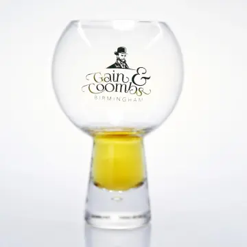 hand blown gin balloon glass custom logo