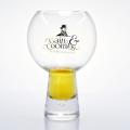 logotipo personalizado de vidrio de globo ginebra de mano a mano