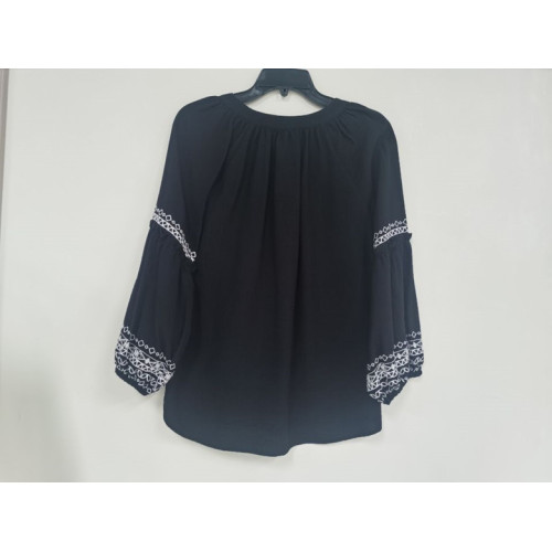 Ladies woven embroidered top