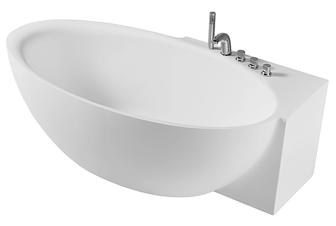 Independent Acrylic Bathtub With Tub Faucet