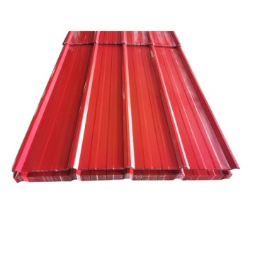 Lençóis de telhado de placa corrugada em aço colorido