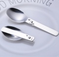 Pelbagai fungsi Folding Stainless Steel Spoon Spoon Cutlery