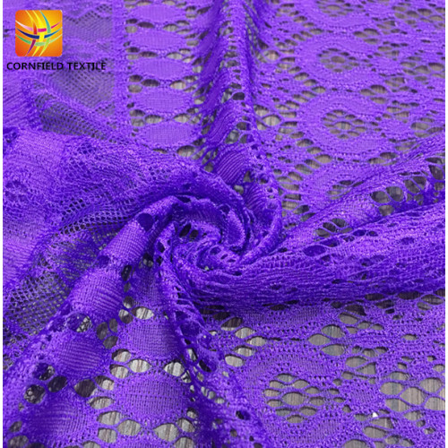 Factory graceful dyed lace fabric for cloth