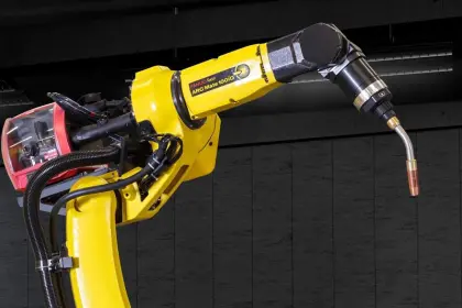 ARC Mate100ID Welding Robot with MegMeet TBI Torch and Positioner