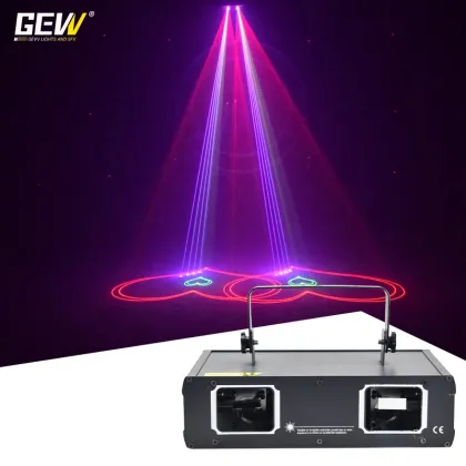 GEVV 2 Heads Stage DJ Lazer Light Projector for Disco Night Club