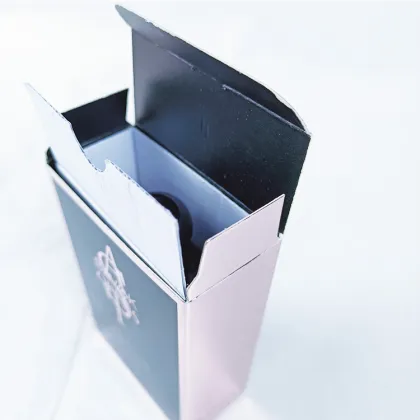 Rose Gold Paper Emboss Logo Perfume Box