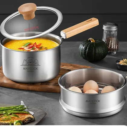 Maxcook Wholesale Stainless Steel Soup Pot with Lid