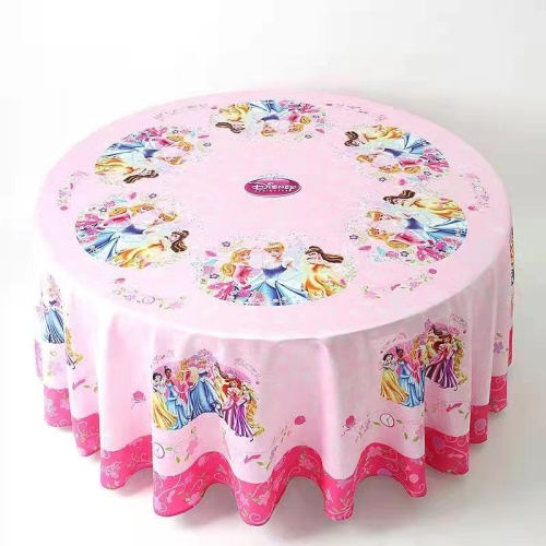 Table Cloth Round Disney printed table cloth round birthday decorations Factory