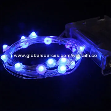 Outdoor String Lights with Diamond Shape and Colorful Flashing