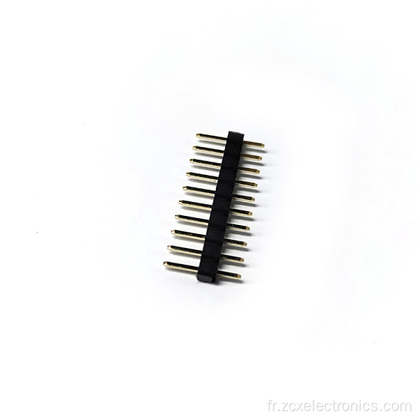 Connecteurs d'en-tête de broche mâle à une ligne à 2,0 mm 180 °