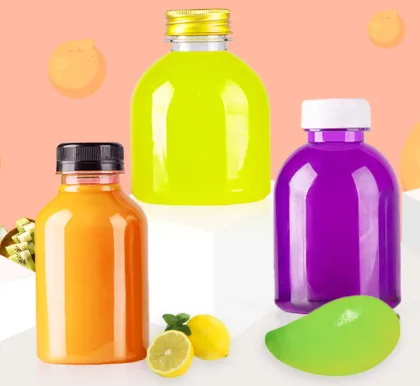 8oz (250ml) Round Empty Milk Bottles - Plastic Smoothie Bottles for Juice, Milk & Other Beverages