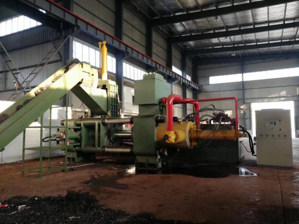 Horizontal Metal Waste Steel Cutting Block Making Machine