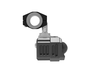 LED Motorcycle Spotlight - Dual Color White Amber Auxiliary Headlight for Trucks, SUVs, UTVs