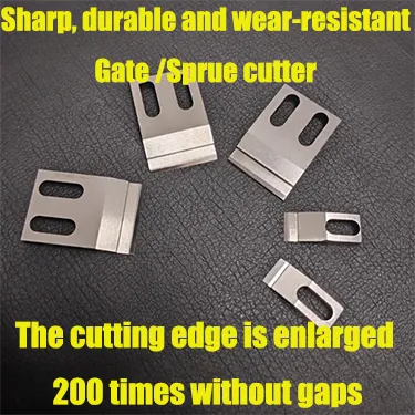 Factory Direct Customizable Plastic Ultrasonic Gate Sprue Cutter Knife