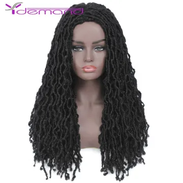 African Goddess Wigs Crochet Braid Hair Gypsy Synthetic Fiber 22" Long Hair Dreadlocks Wig For Black Women Y Demand