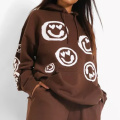 Hoodies femininos marrom