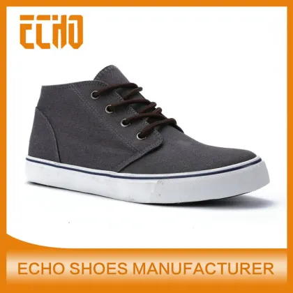 new model high ankle men canvas shoes