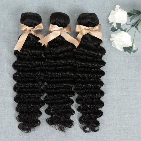 10A 12A Deep Wave Human Hair Bundles, Best selling high Quality Deep wave virgin remy human hair bundles