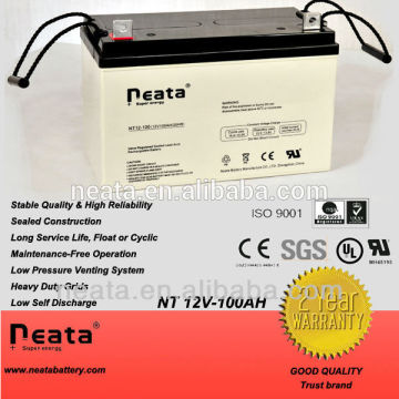 sealed lead acid battery 12v 100ah battery for solar system gel 12v 100ah