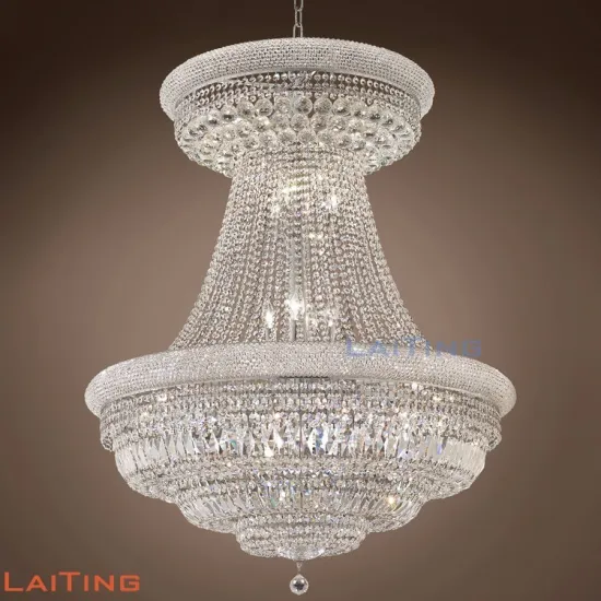Modern Empire Crystal Chandelier European Antique Pendant Lights for Living Room and Kitchen