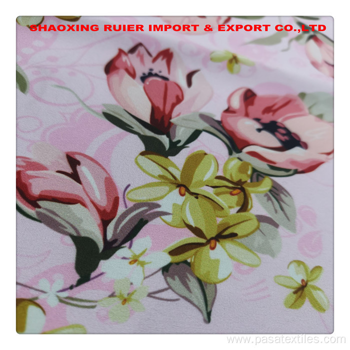 Luxury 100% Polyester Taffeta Custom print fabric